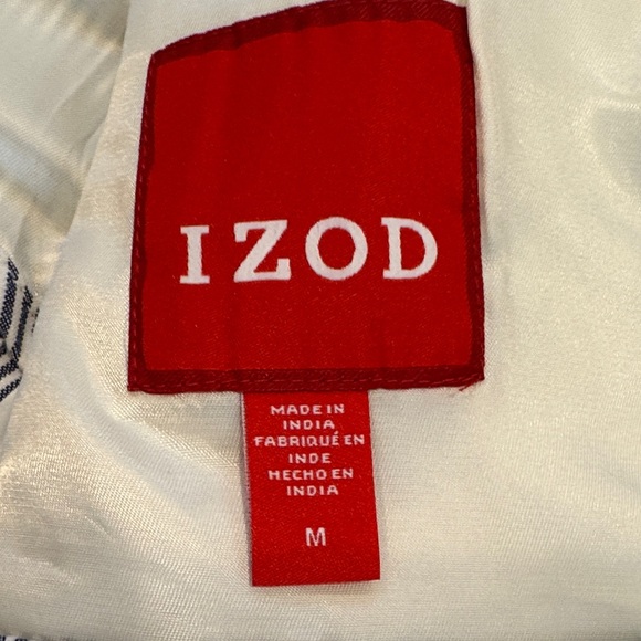 Izod Navy Pinstripe Blazer - Picture 2 of 11